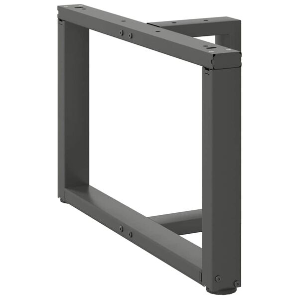vidaXL Salontafelpoten 2 st T-vormig 60x25x(42-43) cm staal antraciet