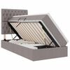 vidaXL LED Opslagbed met Matras Taupe 100 x 200 cm Stof