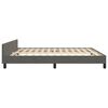 vidaXL Bedframe zonder matras 160x200 cm fluweel donkergrijs