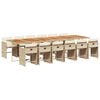 vidaXL 13-delige Tuinset met kussens poly rattan beige