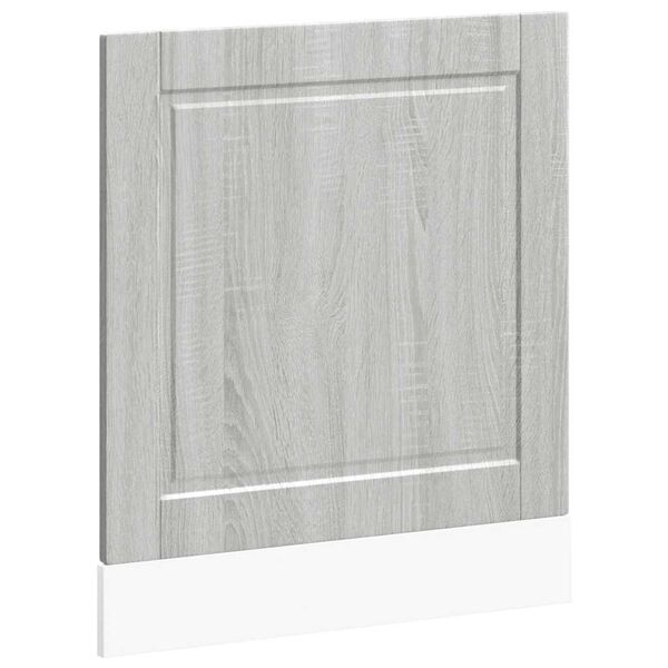 vidaXL Vaatwaspaneel Porto 60x1,5x67cm bewerkt hout grijs sonoma eiken