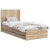 vidaXL Bedframe met opbergruimte en hoofdbord met lade Sonoma Eiken