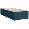 vidaXL Boxspring met matras fluweel donkerblauw 90x190 cm