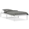 vidaXL Bedframe metaal wit 90x190 cm
