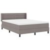 vidaXL Boxspringbed met matras Taupe 190 x 140 cm Polyester