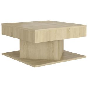 vidaXL Salontafel 57x57x30 cm bewerkt hout sonoma eikenkleurig