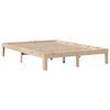 vidaXL Bedframe met hoofdbord massief grenenhout 120x200 cm