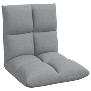 vidaXL Verstelbare vlo stoelen Lichtgrijs Stof