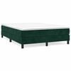 vidaXL Boxspring bed 140x190 cm fluweel donkergroen