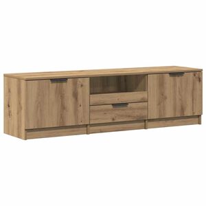 vidaXL Tv-meubel Artisan Eiken 140x35x40 cm Bewerkt Hout