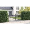 vidaXL Dubbele Poort met slot Grijs 299,5 x 149,5 cm Staal