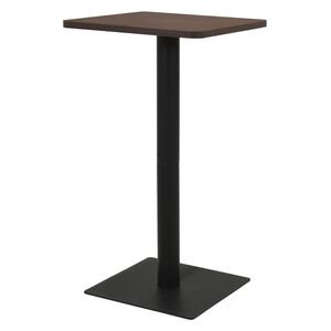 vidaXL Bistrotafel 50x50x107 cm donkeressenkleurig