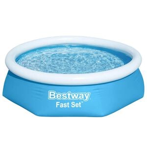 Bestway Zwembad Fast Set opblaasbaar rond 244x61 cm 57265