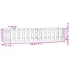 vidaXL Plantenbak verhoogd met hekontwerp 150x30x30 cm grenenhout