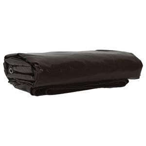 vidaXL Zeil 650g / m&sup2; Bruin 2 x 3 m Canvas met PVC-coating