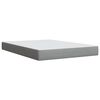 vidaXL Boxspring met matras stof lichtgrijs 140x190 cm