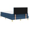 vidaXL Boxspringbed met matras met hoofdeinde Blauw 120 x 190 cm Stof