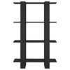 vidaXL Boekenkast/kamerscherm 80x30x123,5 cm zwart