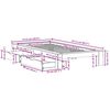 vidaXL Bedframe zonder matras massief grenenhout 90x190 cm