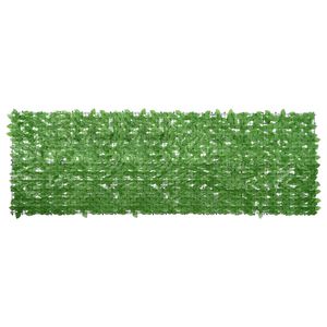 vidaXL Balkonscherm met groene bladeren 300x100 cm