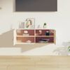 vidaXL Wandkast 80x30x30 cm massief grenenhout wit