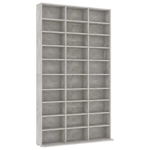 vidaXL Cd-kast 102x23x177,5 cm bewerkt hout betongrijs