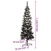 vidaXL Kerstboom smal 150 cm zwart
