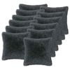 vidaXL Kussensloop 12 pcs HEERLEN Antracietkleurig 50 x 50 cm