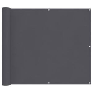 vidaXL Balkonscherm 90x700 cm 100% oxford polyester antracietkleurig