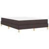 vidaXL Boxspringbed met matras Donkerbruin 140 x 190 cm Stof