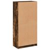 vidaXL Hoge kast met deuren 68x37x142 cm bewerkt hout gerookt eiken