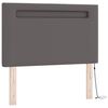 vidaXL Boxspringbed met matras Grijs 100 x 200 cm Kunstleer