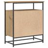 vidaXL Dressoir Artisan Eiken 69 x 35 x 80 cm Bewerkt hout