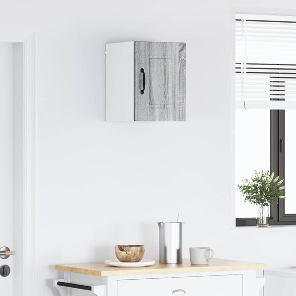 vidaXL Keukenkast met plank Grijs Sonoma 30 x 31 x 40 cm Bewerkt hout