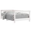vidaXL Kinderbedframe 70x140 cm massief grenenhout wit
