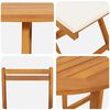 vidaXL Bistroset met kussen 3 pcs Olie naturel Massief Acaciahout