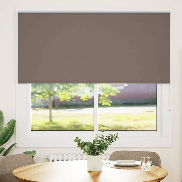 vidaXL Rolgordijn verduisterend koffie 150x175 cm stofbreedte 146,6 cm