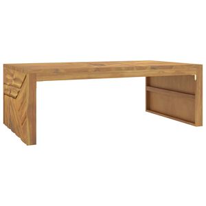 vidaXL Wandtafel 110x60x38 cm massief teakhout