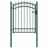 vidaXL Poort met speerpunten 103x109,5 cm staal groen