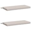 vidaXL 2-delige Bankkussens SOEST 2 st 100% Polyester Wit