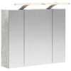 vidaXL Badkamer spiegelkast Beton Grijs 60 x 14,5 x 50 cm Bewerkt hout