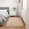 vidaXL Nep Schapenvacht Tapijt Tafalla Beige 80 x 150 cm Polyester