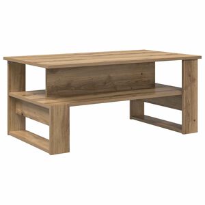vidaXL Salontafel Artisan Eiken 90 x 50 x 40 cm Bewerkt hout