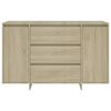vidaXL Dressoir met 3 lades 120x41x75 cm bewerkt hout sonoma eiken