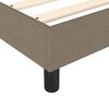 vidaXL Boxspring met matras stof taupe 90x190 cm