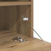 vidaXL TV-kast met LED Wandgemonteerd 7 pcs Artisan Eiken Bewerkt hout