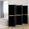 vidaXL Kamerscherm met 5 panelen 250x180 cm stof zwart