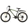 vidaXL Mountainbike 21 versnellingen 26 inch wielen 46 cm zwart