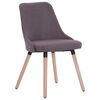vidaXL Eetkamerstoelen 6 st stof taupe