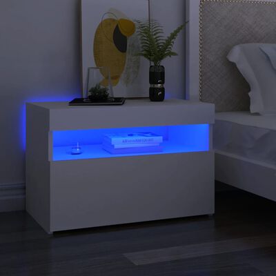 vidaXL Tv-meubelen 2 st met LED-verlichting 60x35x40 cm wit